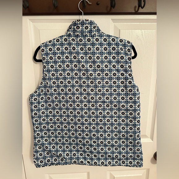 Reversible Puffer Insulation Vest Silver Pockets Zipper - Picture 11 of 11